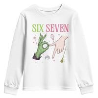 Funny Six Seven Witch Pink And Green Broomstick Magic Wand Youth Sweatshirt - Wonder Print Shop