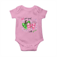 Funny Christmas Witch Pink Goes Good With Green Baby Onesie - Wonder Print Shop