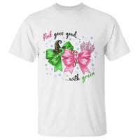 Funny Christmas Witch Pink Goes Good With Green T Shirt - Wonder Print Shop
