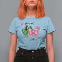 Funny Christmas Witch Pink Goes Good With Green T Shirt For Women - Wonder Print Shop