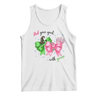 Funny Christmas Witch Pink Goes Good With Green Tank Top - Wonder Print Shop