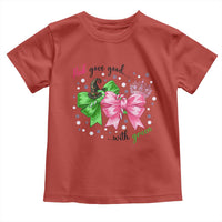 Funny Christmas Witch Pink Goes Good With Green Toddler T Shirt - Wonder Print Shop