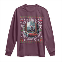Funny Christmas Diddy Long Sleeve Shirt He Sees You When You Are Sleeping Baby Oil Ugly Xmas - Wonder Print Shop