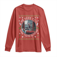 Funny Christmas Diddy Long Sleeve Shirt He Sees You When You Are Sleeping Baby Oil Ugly Xmas - Wonder Print Shop