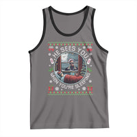 Funny Christmas Diddy Tank Top He Sees You When You Are Sleeping Baby Oil Ugly Xmas - Wonder Print Shop