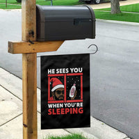 Funny Christmas Diddy Garden Flag He Sees You When You Are Sleeping Baby Oil - Wonder Print Shop