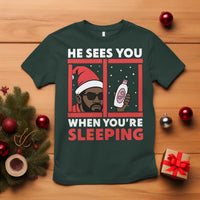 Funny Christmas Diddy T Shirt He Sees You When You Are Sleeping Baby Oil - Wonder Print Shop
