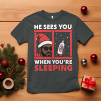 Funny Christmas Diddy T Shirt He Sees You When You Are Sleeping Baby Oil - Wonder Print Shop