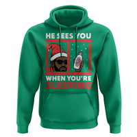 Funny Christmas Diddy Hoodie He Sees You When You Are Sleeping Baby Oil - Wonder Print Shop
