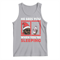 Funny Christmas Diddy Tank Top He Sees You When You Are Sleeping Baby Oil - Wonder Print Shop