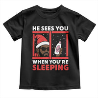 Funny Christmas Diddy Toddler T Shirt He Sees You When You Are Sleeping Baby Oil - Wonder Print Shop