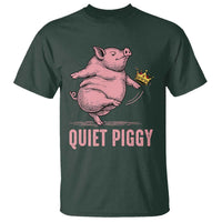 Funny Quiet Piggy T Shirt Pig Political Humor No King - Wonder Print Shop