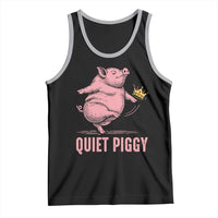 Funny Quiet Piggy Tank Top Pig Political Humor No King - Wonder Print Shop