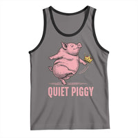 Funny Quiet Piggy Tank Top Pig Political Humor No King - Wonder Print Shop