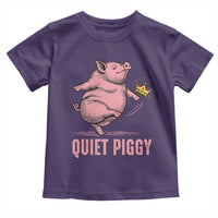 Funny Quiet Piggy Toddler T Shirt Pig Political Humor No King - Wonder Print Shop