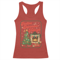 Funny Democrat Christmas Racerback Tank Top Festive December Tiding Xmas Political Satire - Wonder Print Shop