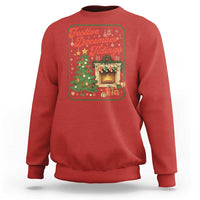Funny Democrat Christmas Sweatshirt Festive December Tiding Xmas Political Satire - Wonder Print Shop