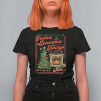 Funny Democrat Christmas T Shirt For Women Festive December Tiding Xmas Political Satire - Wonder Print Shop