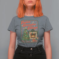 Funny Democrat Christmas T Shirt For Women Festive December Tiding Xmas Political Satire - Wonder Print Shop