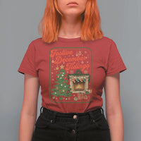 Funny Democrat Christmas T Shirt For Women Festive December Tiding Xmas Political Satire - Wonder Print Shop