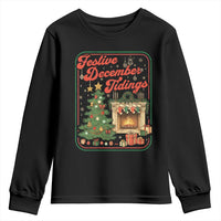 Funny Democrat Christmas Youth Sweatshirt Festive December Tiding Xmas Political Satire - Wonder Print Shop
