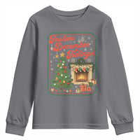 Funny Democrat Christmas Youth Sweatshirt Festive December Tiding Xmas Political Satire - Wonder Print Shop