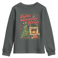 Funny Democrat Christmas Youth Sweatshirt Festive December Tiding Xmas Political Satire - Wonder Print Shop