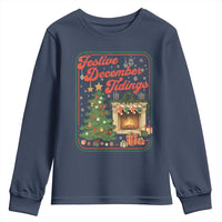 Funny Democrat Christmas Youth Sweatshirt Festive December Tiding Xmas Political Satire - Wonder Print Shop