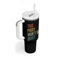 Funny This Piggy Wont Be Quiet Tumbler With Handle Pig Political Humor - Wonder Print Shop