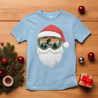 Funny Ski Christmas Winter Sport Skiing Santa Hat T Shirt - Wonder Print Shop