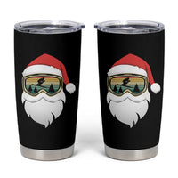Funny Ski Christmas Winter Sport Skiing Santa Hat Tumbler Cup - Wonder Print Shop