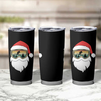 Funny Ski Christmas Winter Sport Skiing Santa Hat Tumbler Cup - Wonder Print Shop