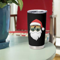 Funny Ski Christmas Winter Sport Skiing Santa Hat Tumbler Cup - Wonder Print Shop