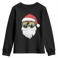 Funny Ski Christmas Winter Sport Skiing Santa Hat Youth Sweatshirt - Wonder Print Shop