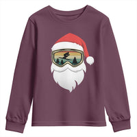 Funny Ski Christmas Winter Sport Skiing Santa Hat Youth Sweatshirt - Wonder Print Shop