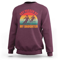 Funny Skiing Ski Dad Sweatshirt Got Passed By My Daughter Retro Vintage - Wonder Print Shop
