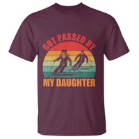 Funny Skiing Ski Dad T Shirt Got Passed By My Daughter Retro Vintage - Wonder Print Shop