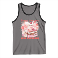 Funny Books Are My Love Language Tank Top Book Lovers Coffee Valentine's Day