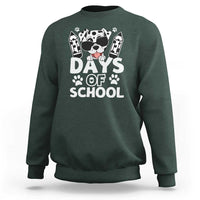 Funny 101 Days Of School Dalmatian Dog Sweatshirt 100th Day Of School