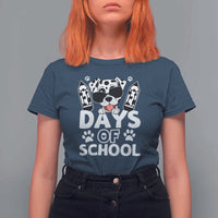 Funny 101 Days Of School Dalmatian Dog T Shirt For Women 100th Day Of School