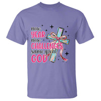 New Year New Challenges Same Great God T Shirt Christian New Year Eve - Wonder Print Shop
