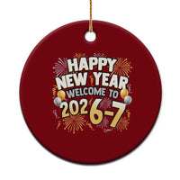Funny 67 New Year Ceramic Ornament Happy New Year Welcome To 2026 7 - Wonder Print Shop