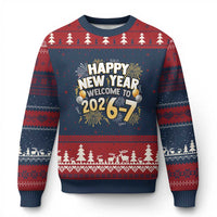Funny 67 New Year Ugly Christmas Sweater Happy New Year Welcome To 2026 7 - Wonder Print Shop