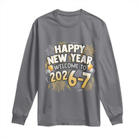 Funny 67 New Year Long Sleeve Shirt Happy New Year Welcome To 2026 7 - Wonder Print Shop