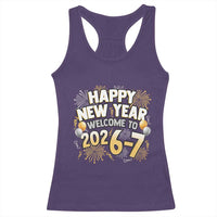 Funny 67 New Year Racerback Tank Top Happy New Year Welcome To 2026 7 - Wonder Print Shop