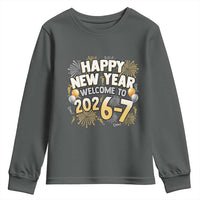 Funny 67 New Year Youth Sweatshirt Happy New Year Welcome To 2026 7 - Wonder Print Shop