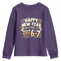 Funny 67 New Year Youth Sweatshirt Happy New Year Welcome To 2026 7 - Wonder Print Shop