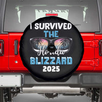Funny I Survived The Florida Blizzarad Spare Tire Cover Snow Sunglasses