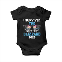 Funny I Survived The Florida Blizzarad Baby Onesie Snow Sunglasses