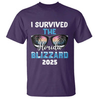 Funny I Survived The Florida Blizzarad T Shirt Snow Sunglasses